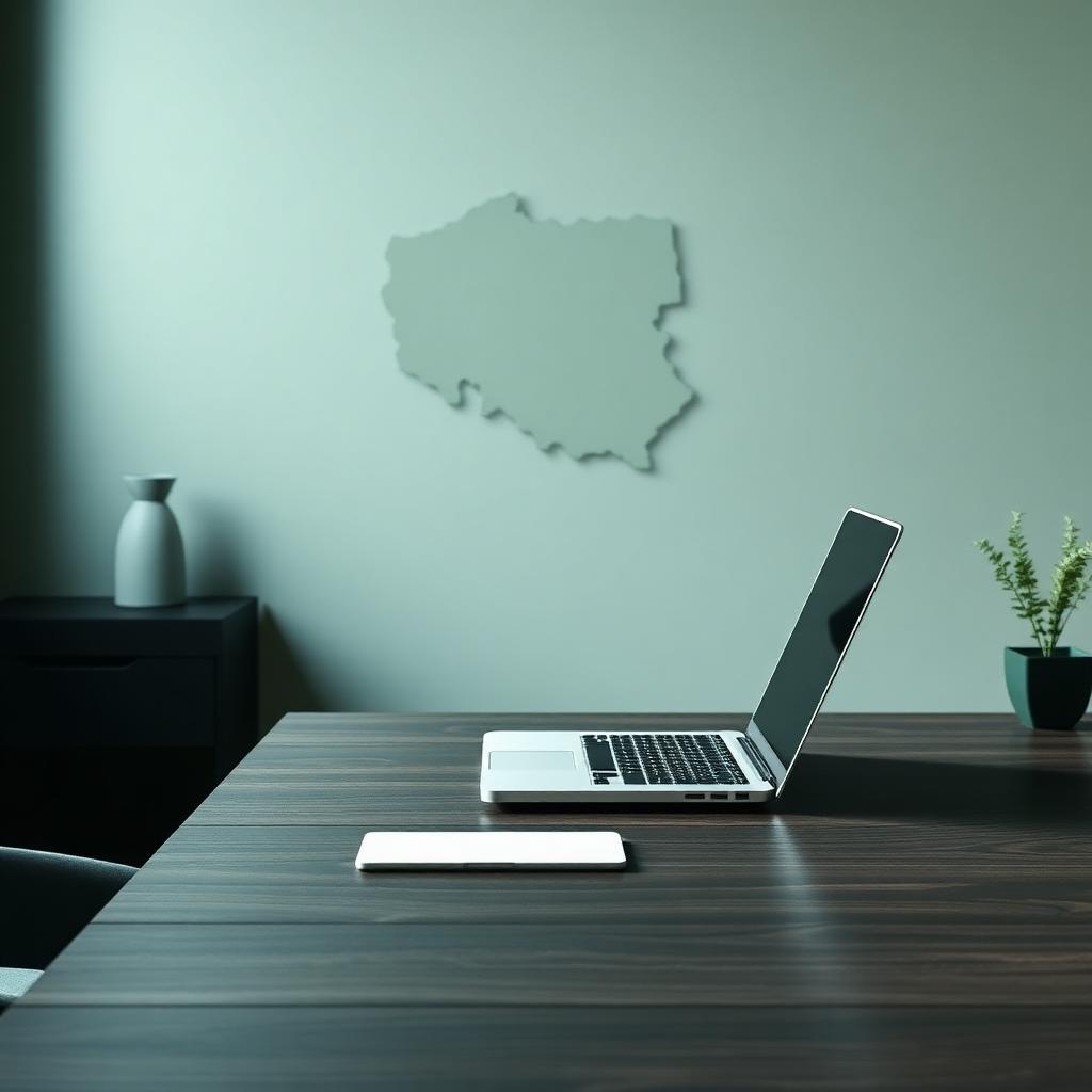 Przedsiębiorca pracujący zdalnie z księgową online